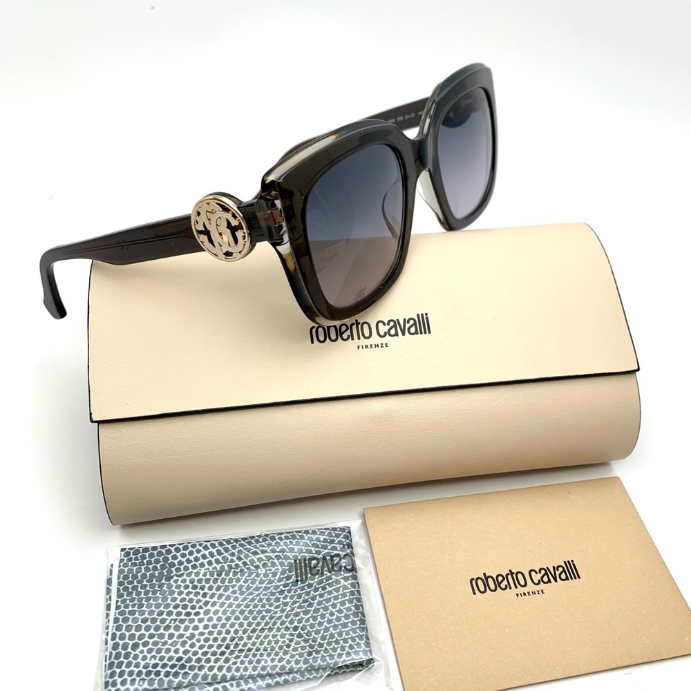 ROBERTO CAVALLI 51mm SQUARE GROSSETTO SUNGLASSES - Picture 4 of 15